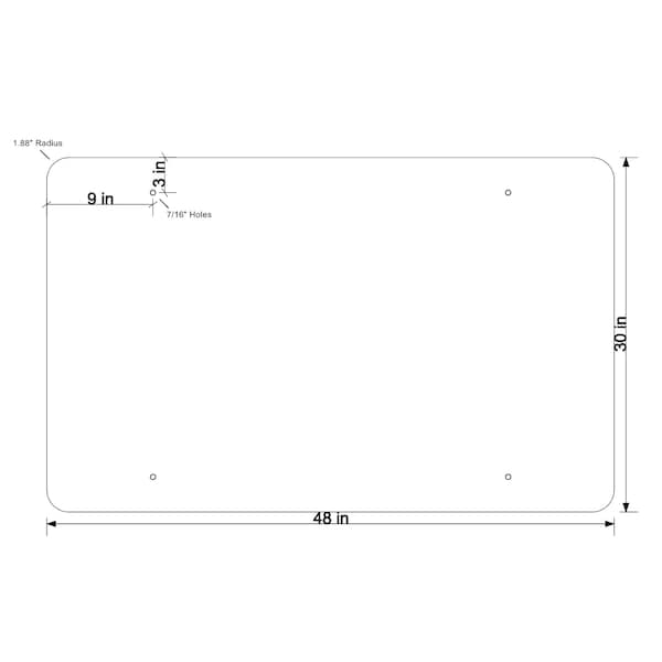 High Intensity Prismatic Reflective HIP 080 48 In.X30 In. Road Closed